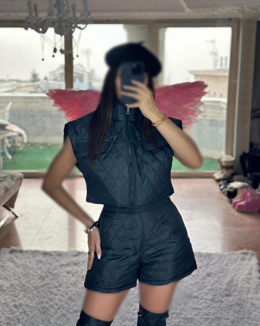 جلیقه و شلوار کاپشنی