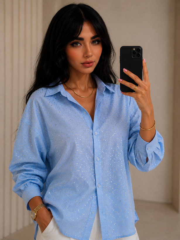 شومیز نگین دار