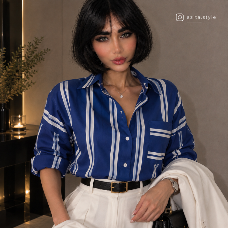 شومیز راه راه 🎀