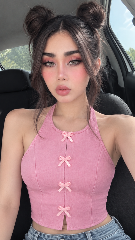 کراپ گردنی مدل پاپیون🎀