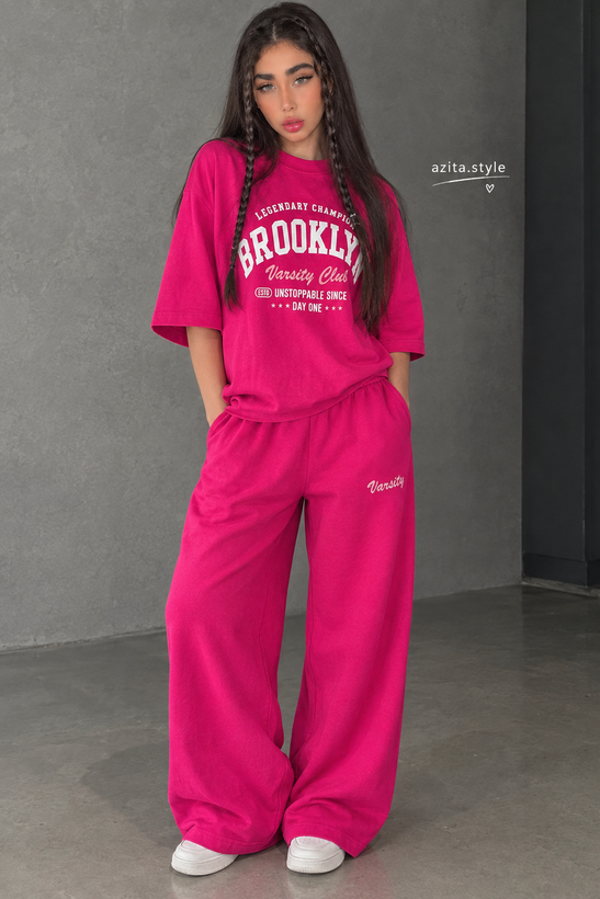 ست تیشرت و شلوار زنانه مدل Varsity 🎀
